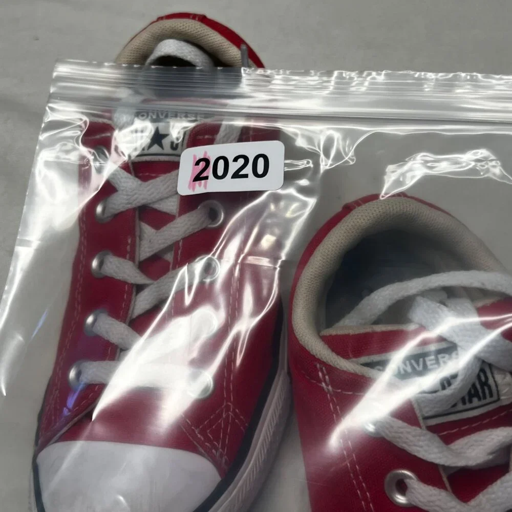 Converse CTAS Street Slip-On Youth Size 2 A01700F Red Casual Shoes School